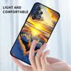 Cartoon Anime Entenmuster für Samsung A41 A35 A34 A33 A32 A25 A24 A23 A21s A06 A05 A04 A03 Note 10 20 Ultra 5G Schwarze Handyhülle