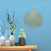 Islamic Interior Wall Sticker Removable Metal Calligraphy Decor Mural Shiny Polished Hanging Muslims Gift for Wedding Ornaments