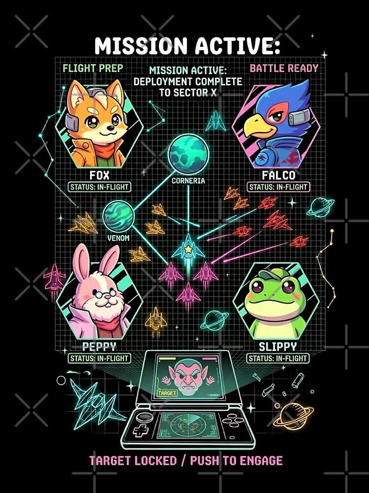 Star Fox Adventures Remastered starfox mission active Oversized Unisex T-Shirt