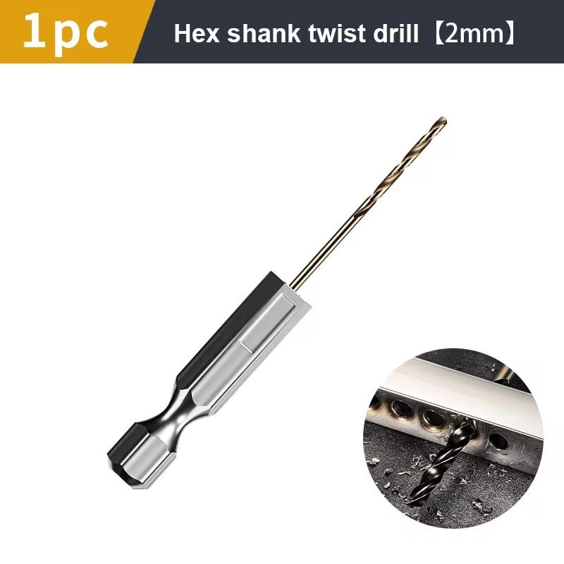1,5-7,5 mm Sexkantsfäste Spiralborr Trä Metall Hålborr Kärnborrverktyg Koboltkarbidspets Plattborr HSS