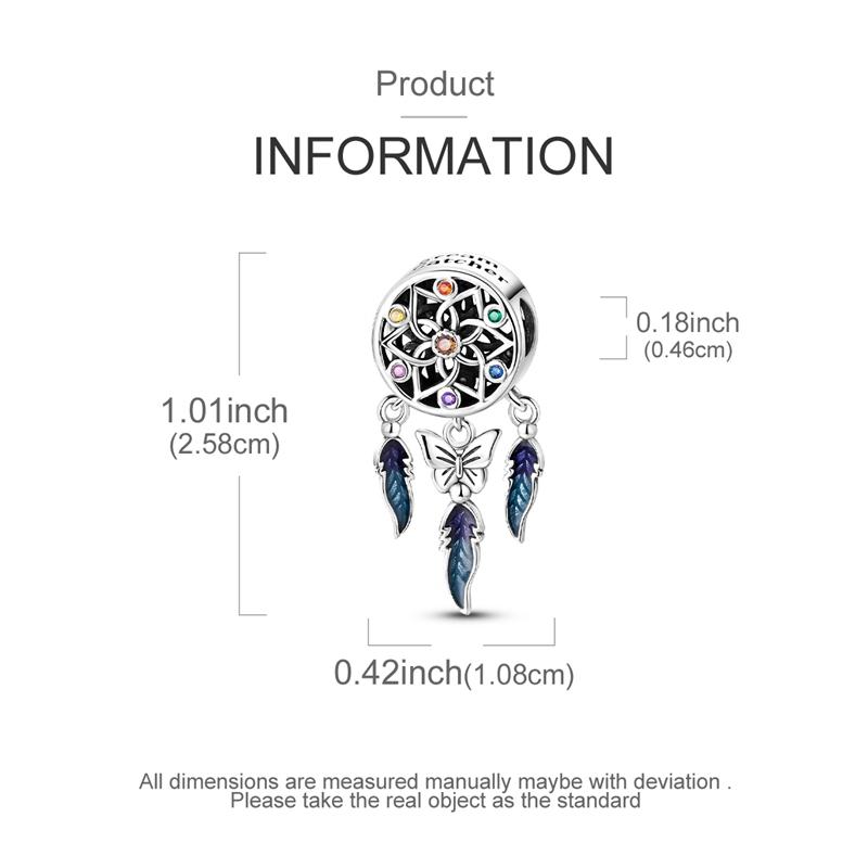 Charms Platabutterfly Dream Catcher Feather Beads Fit Originalbracelets Charms For Women Jewelry Diy Making Gifts