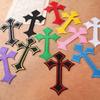 22pcs 7.6*10.7cm Cross Embroidered Patches Personalized Sew On Patches  for Hair Accessories