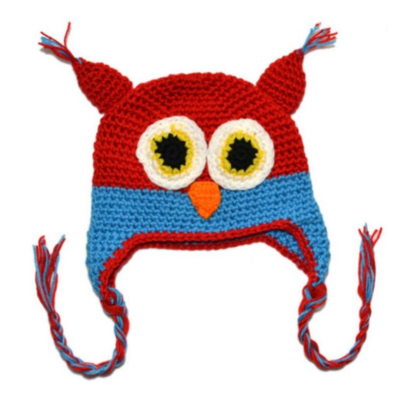 Cartoon Baby Hats Cat Knitted Cap Beard with Ears Winter Warm Newborn Caps Beanies Wool Girls Boys Hats Crochet