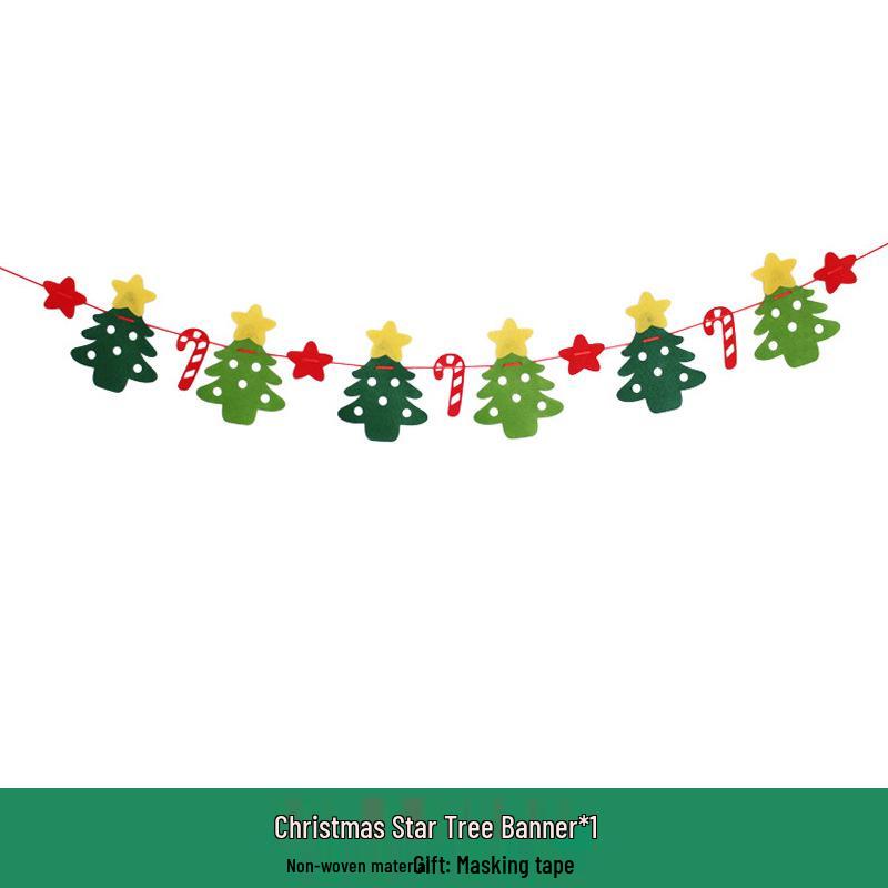 Guirlandes de fanions de Noël pour café ou décoration de chambre d'enfant