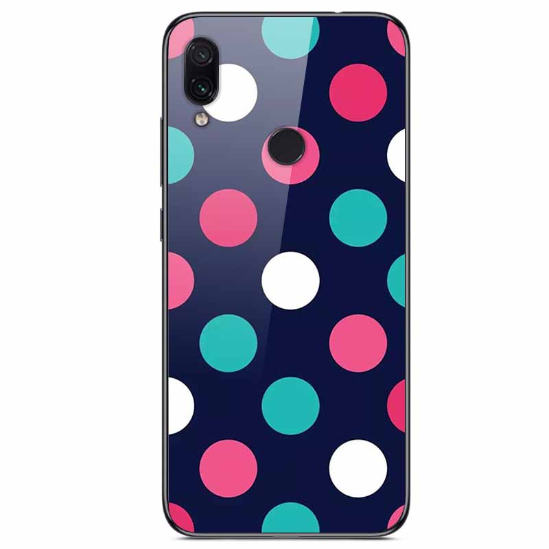 For Redmi Note 7 Cases Note7 Pro Tempered Glass Hard Back Cover For Xiaomi Redmi 7 Pro Phone Case Protective Funda Bumper Note 7