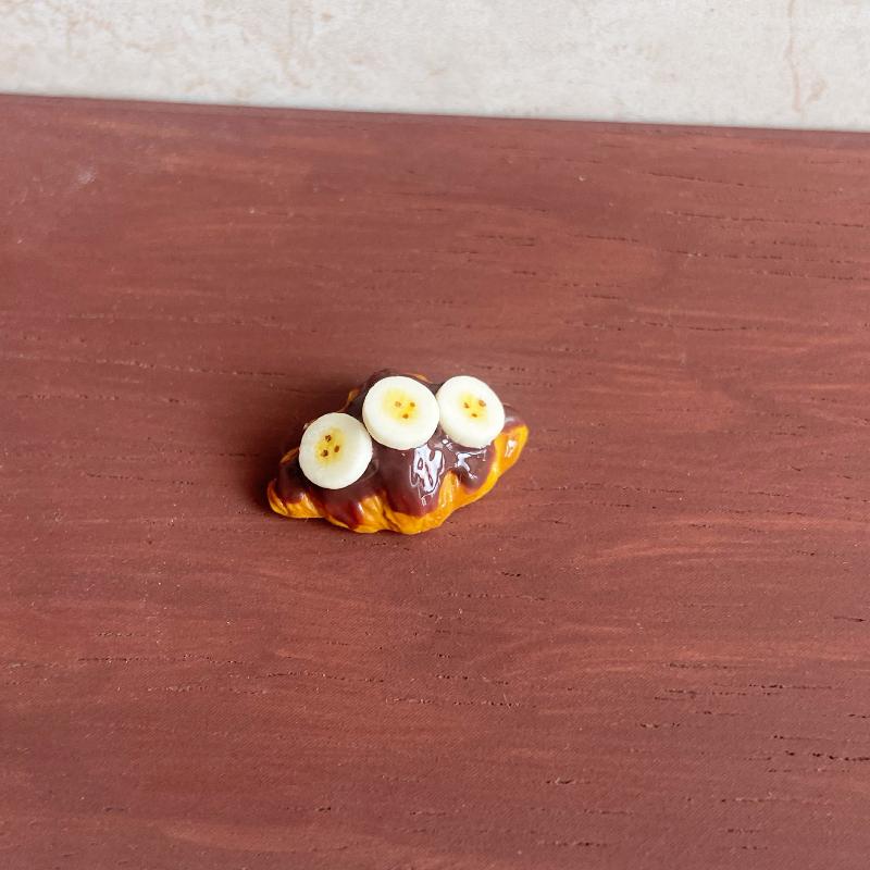 1Pcs Miniature Dollhouse Berry Ice Cream Thick Cut Toast Model Toy Fruit Bread Food Accessory For Dolls Diy Decoration Kids Gift