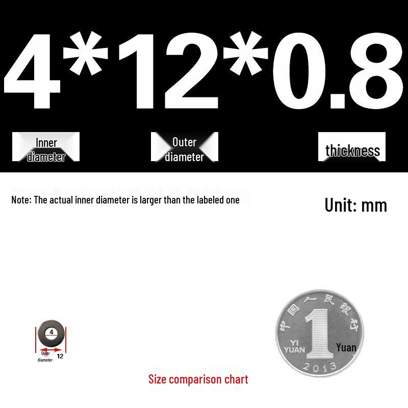 Galvanized Metal Flat Washer - Thin, Thickened, Enlarged Edge, Round, Sizes M3 to M10