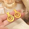 S925 Fashion Jewelry Vintage Simple Geometric Spiral Drop Earrings