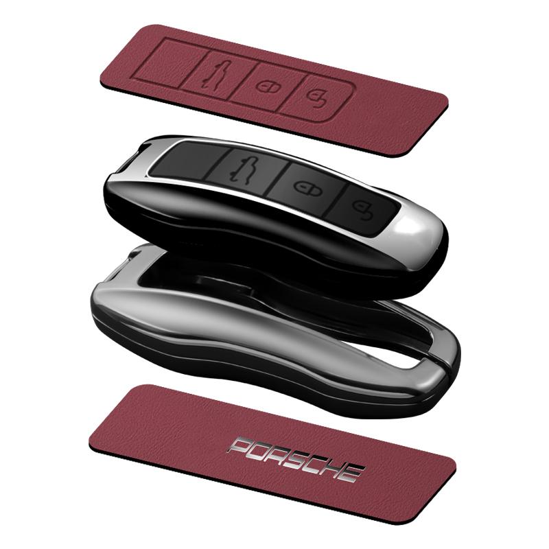 Zinc Alloy Car Key Fob Housing Key Fob For Porsche 911 970 981 991 Panamera Spyder Carrera Macan Cayman Cayenne Car Key Fob
