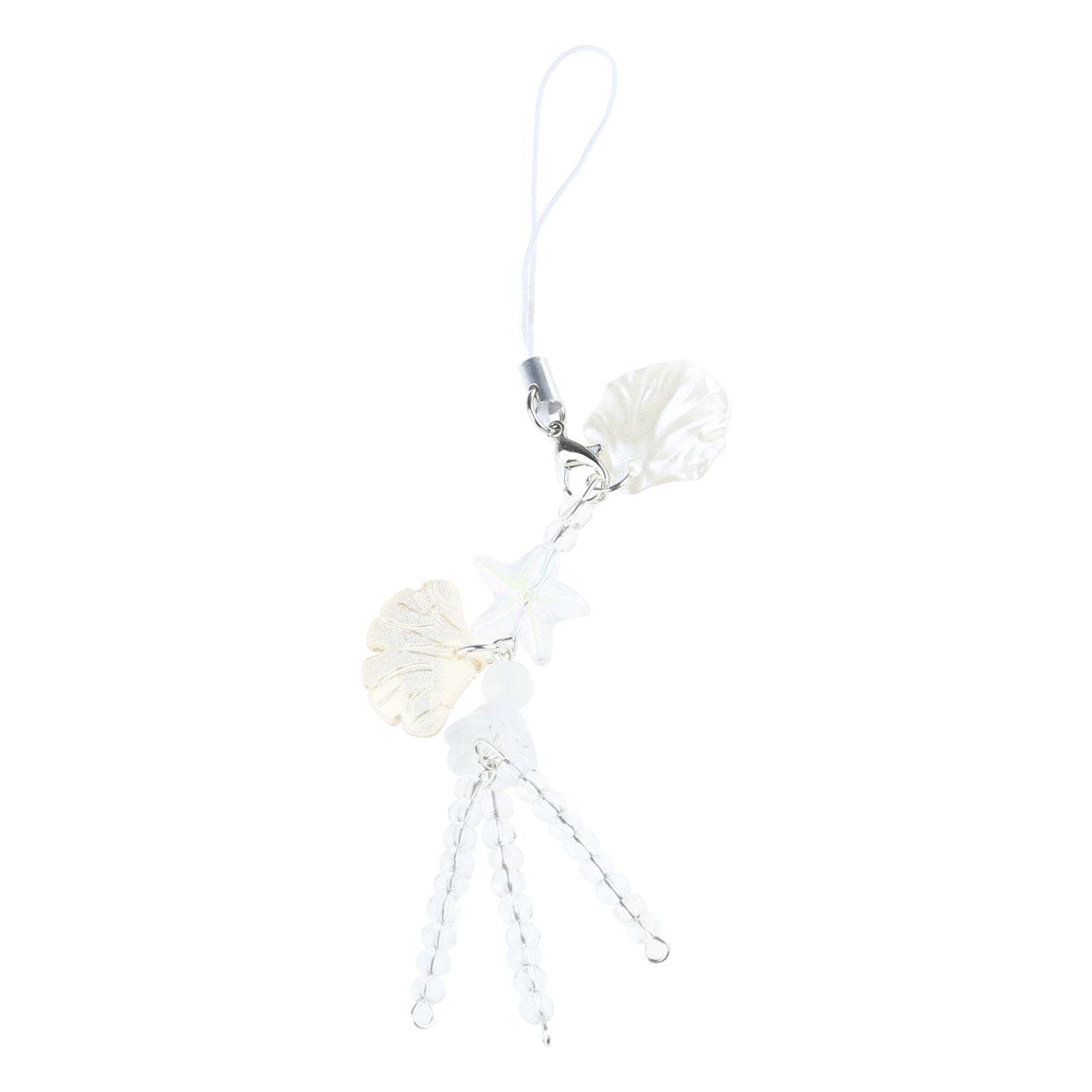 

Sweet Jellyfish Star Pendant Y2k Girl Phone Chain Rope Handmade Keychain Cellphone Strap Lanyard Chain for Women Bag