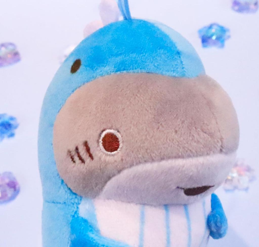Official Mashumocchi Big Plush Toy (Baby Shark) (Bite-sized "Whale" Approx. 10cm)
