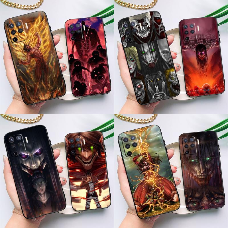 

Attack on Titan Anime Case For OPPO A54 A74 A94 A52 A72 A83 A91 A93 A15 A16 A5 A9 A31 A53 A53S 2020 Back Cover