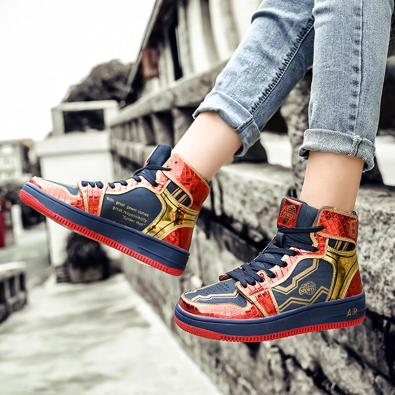 2024 Superstar Fashion High top Men's Shoes Couple Red Sneakers Mirror Luxury Designer Skateboard Shoes Men Vulcanized Sneakers