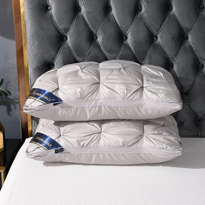 Twisted Flower Bread Pillow Five-star Hotel Pillow Core One Pair of Two for Home Use Low Pillow Feather Soft Velvet