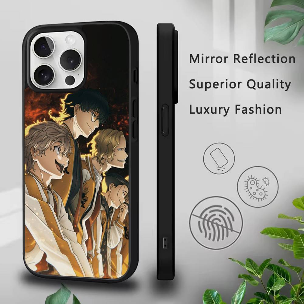 Anime W-Wind B-Breaker Phone Case For iPhone 17,16,15,14,13,12,11,Pro,Max,Plus,Mini,SE4,E Magnetic Magsafe Wireless Charging