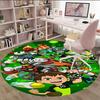 1pc Ben10 Print Round Carpet Chair Round Carpet Suitable for Bedroom Living Room Home Decorative Carpet