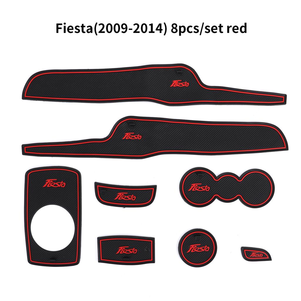 Auto Door Groove Pad Car Dust-proof Gate Slot Cushions Car Interior Dcoration Mat for Ford Fiesta 2009-2014