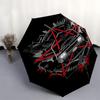 1pc Supernatural Automatic Opening/Closing Umbrella with Convenient Three-Fold Design, 8 Iron Ribs - for Outdoor Daily Use, Travel A19