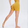 Pantaloni Capri da Yoga da Donna a Vita Alta - Colore Unito, Fitness Estivo & Abbigliamento Sportivo
