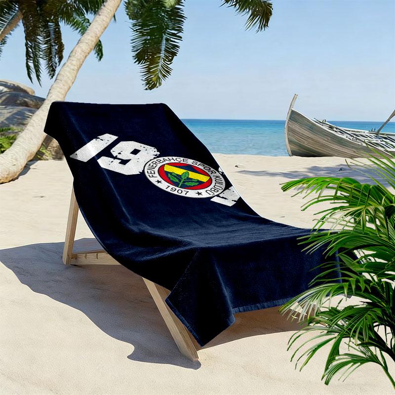 Fenerbahce SK Print Strandlaken, Groot Zacht Sneldrogend Handdoek voor Strand Camping Zwemmen