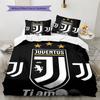 Set Copripiumino Trapuntato Juve Federa Federe Decorazione Casa Regalo di Compleanno (1 * copripiumino + 2 * federa, senza nucleo)