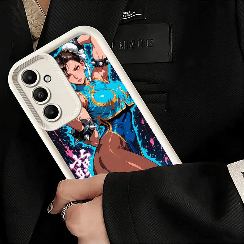 Phone Case for Samsung Galaxy S26 S25 Ultra S24 FE ChunLi S-Street F-FighterS Shell S23 Plus S22 + S21 S20 5G Soft Silicone Fund