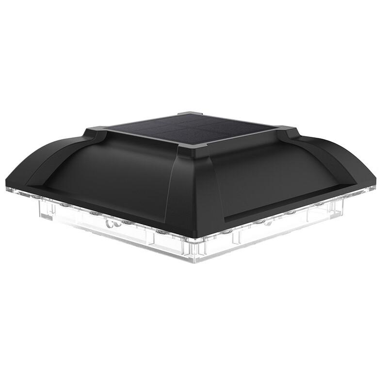 Nu Feng Outdoor Solar LED Pillar Lights (4-Pack, Warm White)