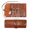 Bag Tools Pouch Case Tool Roll Up Bag Tool Storage Bag Leather Folding Bag Carry Tool Organizer