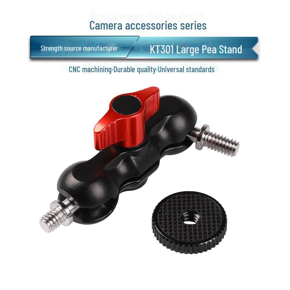 Magic Hand Double Gimbal: Powerful Crab Claw Clamp with Universal Metal Ball Head and Fixed Base