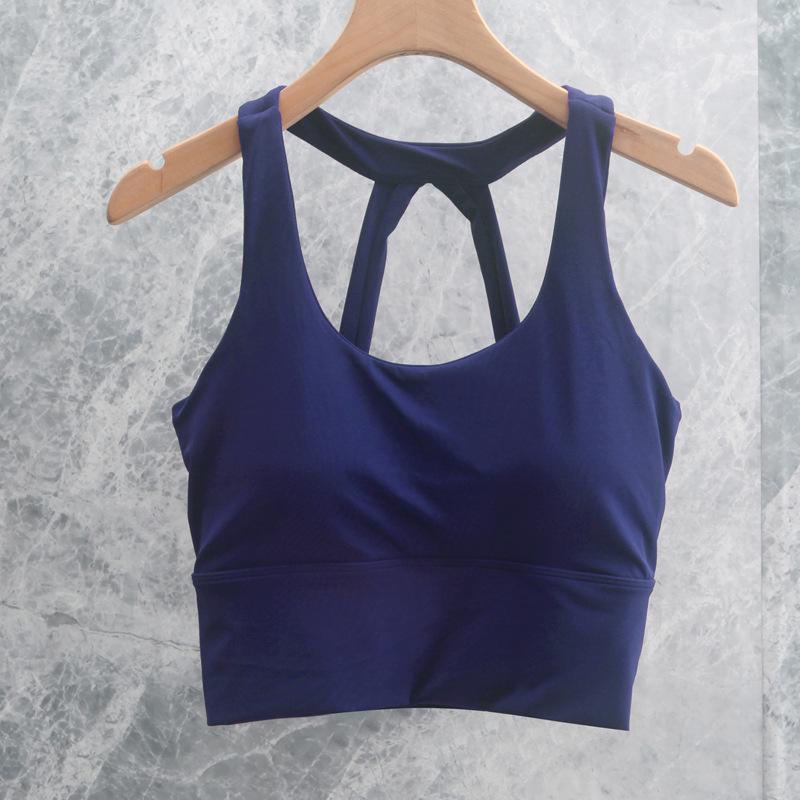 Women's Yoga Set: Cross-Back Tank & High-Waist Tummy Control Pants
