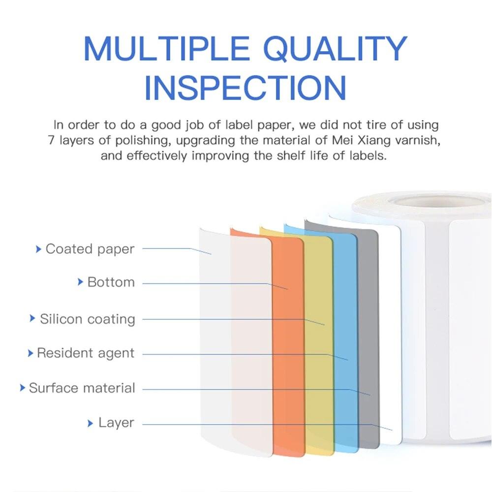 3Rolls Niimbot B21 B3S B1 White Label Sticker 30x20mmx320Pcs Thermal Label Paper Waterproof Scratch-Resistant Jewelry Price Tag