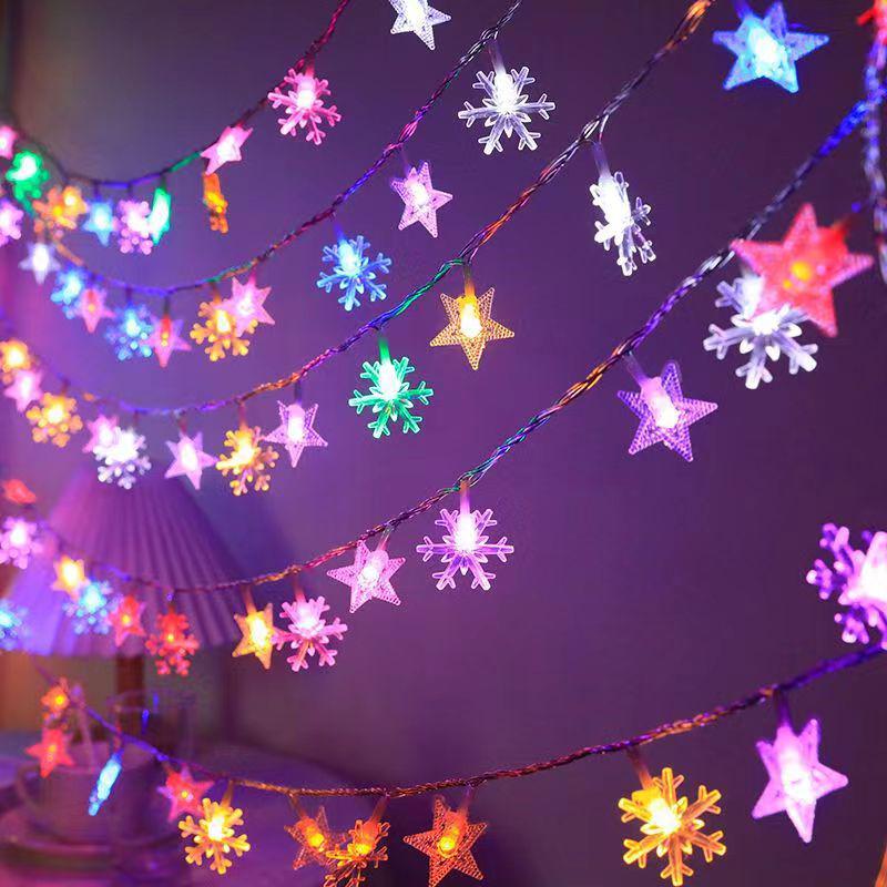 LED Solar String Lights: Outdoor Camping & Courtyard Tent Decor with Colored Bulb