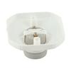 Straight Glazed Ceramic Heat Lamp Holder Light Bulb Socket E27 Porcelain/Fitting