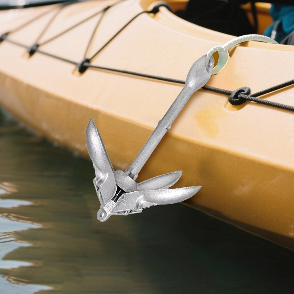 Kayak Anchoring Kayak Fishing Anchoring Kit Folding Heavy-Duty Retrievable Boat Accessories For Lake Fishing Kayaking Dock