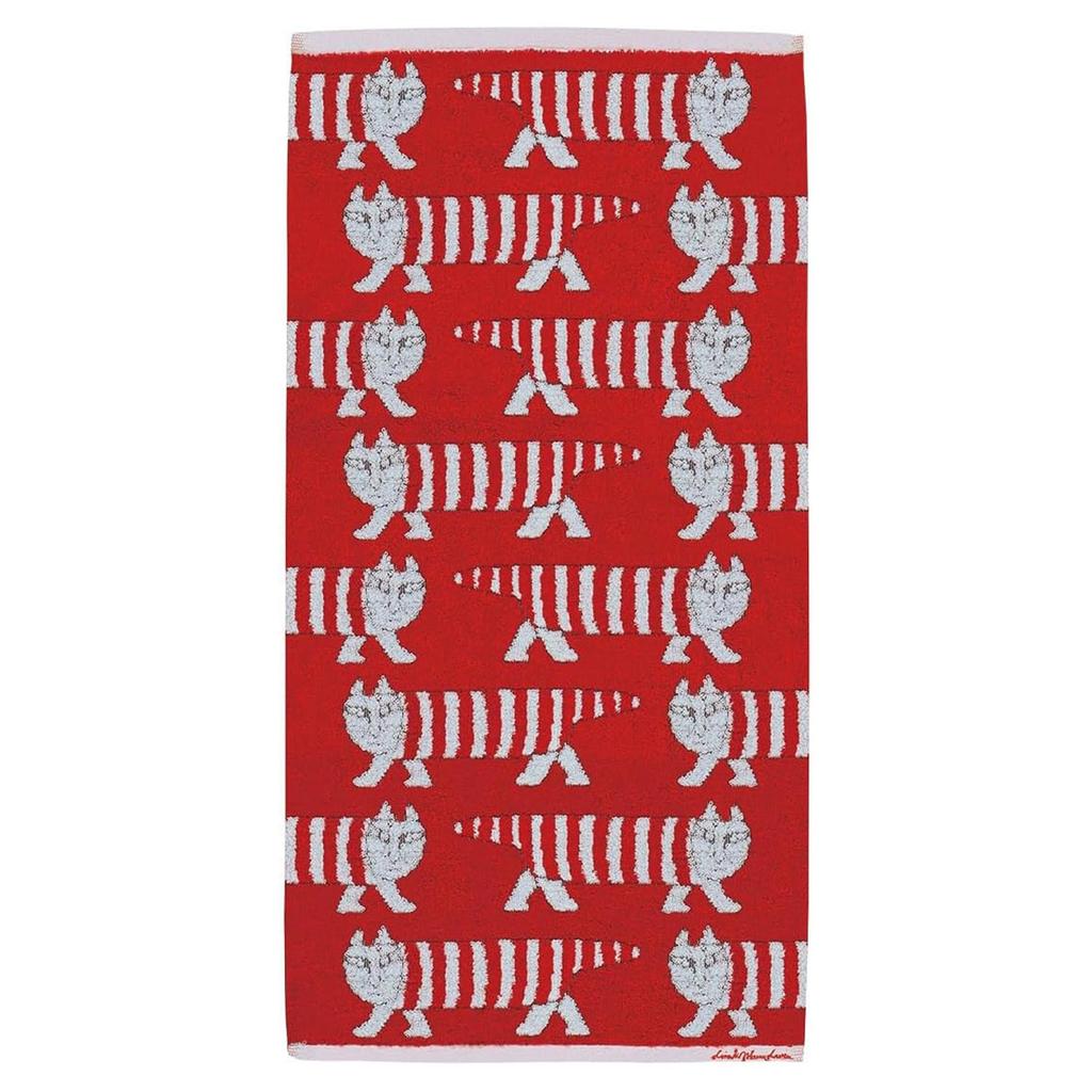 Marushin Lisa Larson Bath approximately 60 x 120 Mikey 8805000200 Towel, cm, Red, Mother's Day, Birthday, Gift,