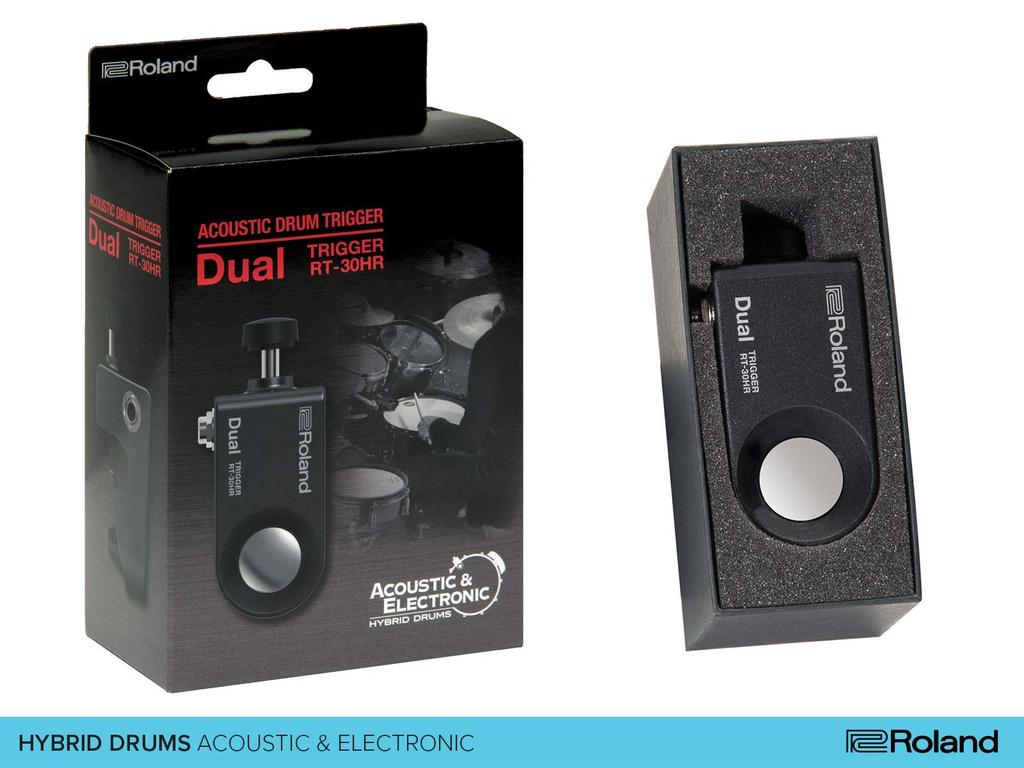 Roland Snare Drum Trigger Hybrid Easy Installation RT-30HR - Drum,