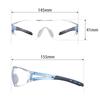 [Yamamoto Optical] Safety Glasses LF-401 Ultra-lightweight, Scratch-resistant, Anti-fog, Blue, Made in Japan, JIS Standard, UV Protection, Unisex
