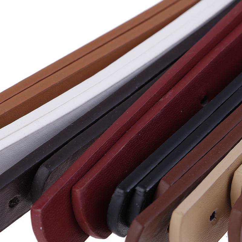 1Pair(2Pcs) Faux Leather Detachable Belt Handle Diy Replacement Handbag Strap