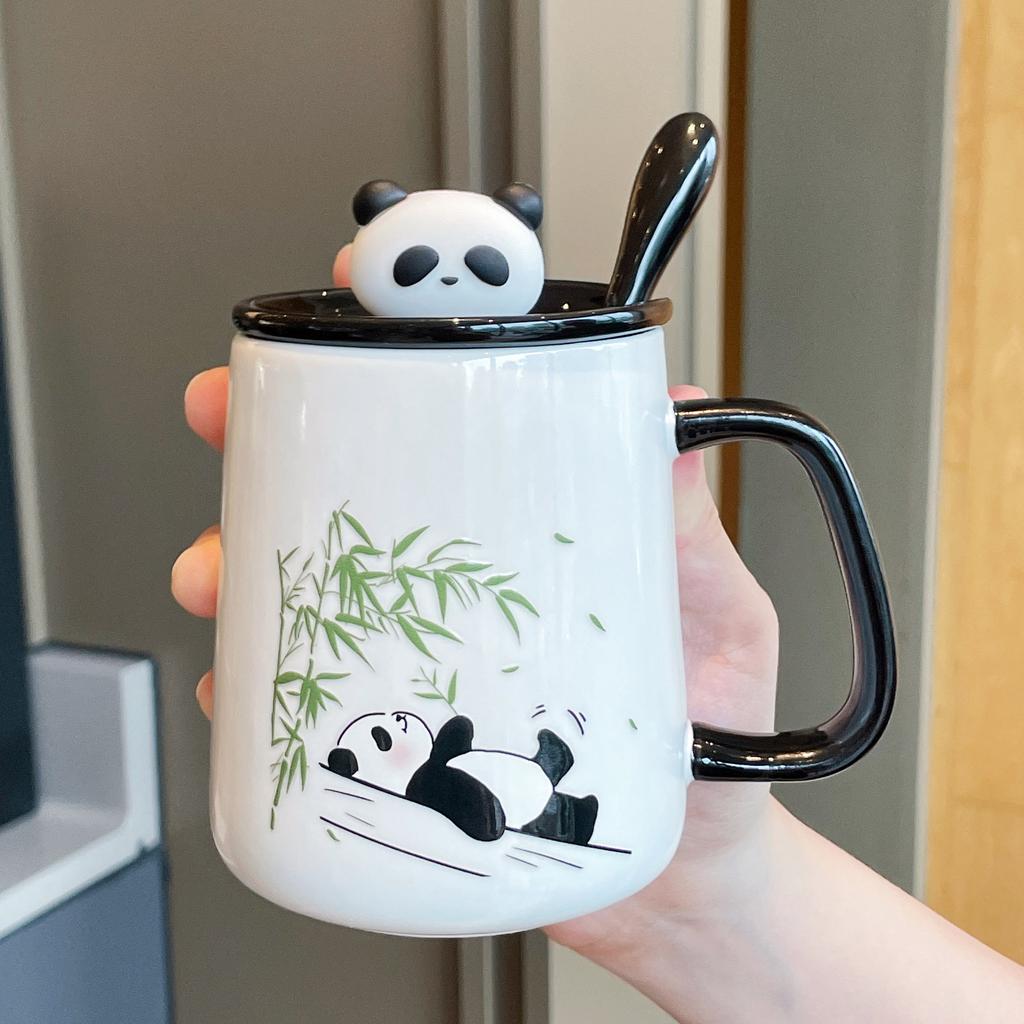 Souvenir Gift Gift Box Creative Practical Cup New Cute Panda Ceramic Mug Couple Water Cup Home
