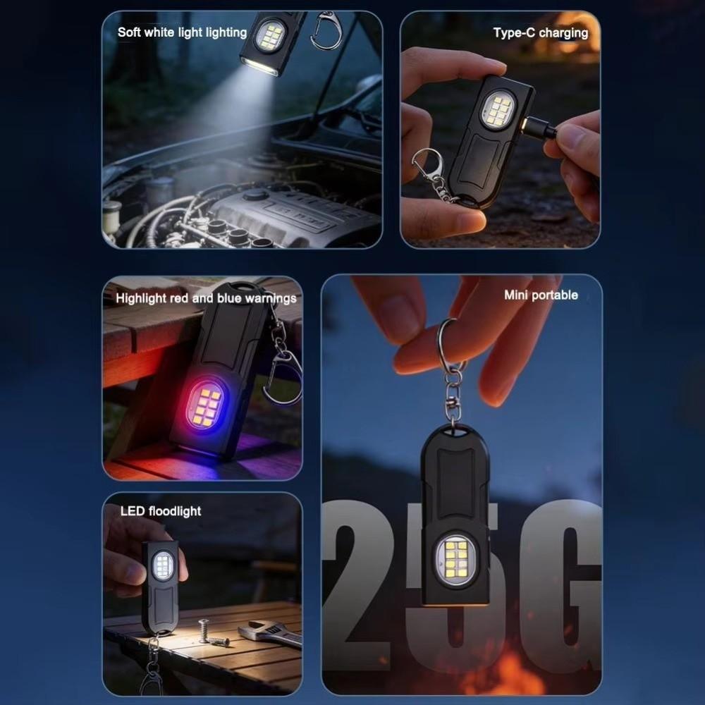 High Bright Mini Keychain Light Waterproof LED Torch Lamp LED Keychain Flashlight Outdoor