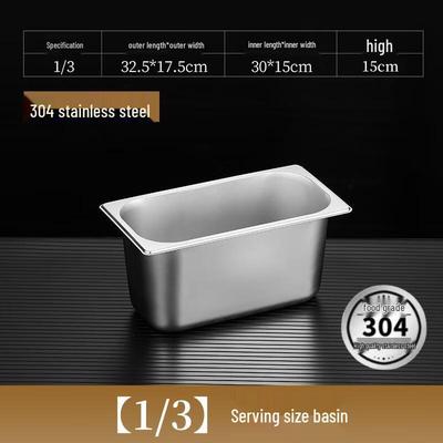 HANDUNYOU 304 Stainless Steel Gastronorm Food Pan