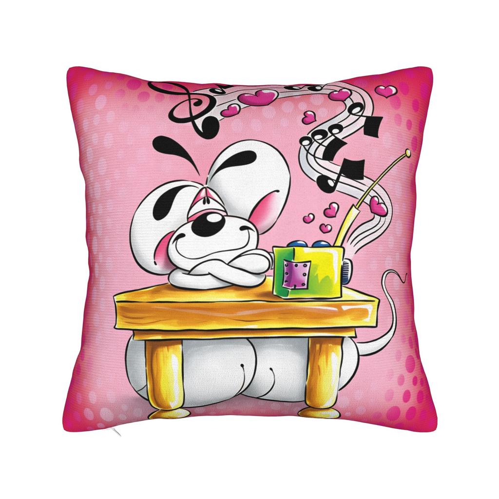 Comic Cartoons Diddl Pillow Case Soft Pillow Cover For Living Room Sofa Novelty Pillowcases