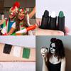 Pasta preta para os olhos fantasia de rosto de fã de futebol pintura facial para festa infantil preto para os olhos batom de Halloween