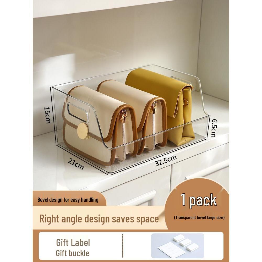 Small Handbag Storage Rack Divider: Crossbody Bag Holder & Closet Organizer
