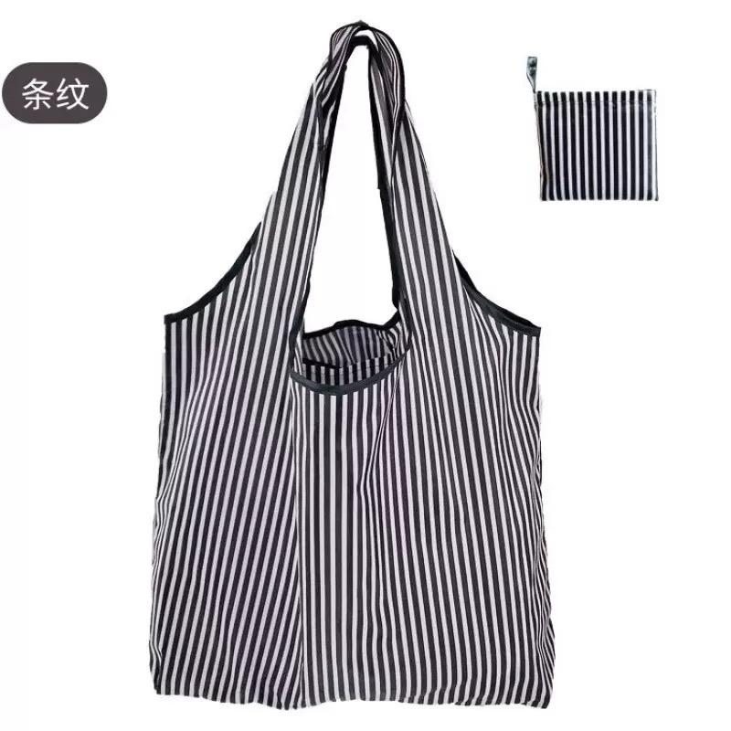 Reusable Shopping Bags Foldable Grocery Totes withZipper Carry Pouch