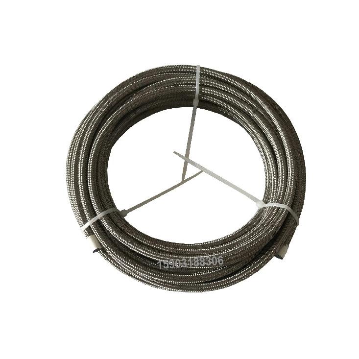 AN3 3AN Double Stainless Steel Braided PTFE Lined Brake Hose Line Car Motorcycle Hydraulic Brake Fuel Line Hose 10M