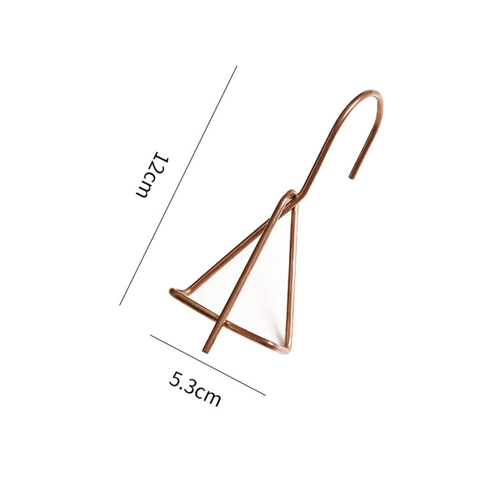 

Подвеска-крюк для глиняного горшка из нержавеющей стали, треугольная, для подвешивания кашпо, для сада розового золота