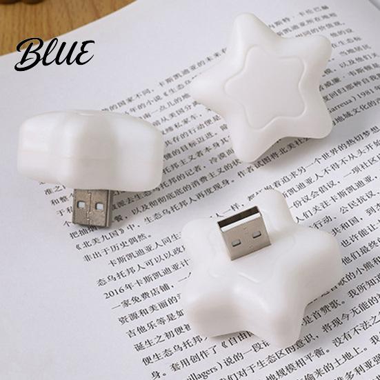 Portable LED Lamp USB Powered Star Night Light Mini Shaped Light Lamp Decorative Bedside for Home Bedroom Kids Room