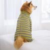 Durable Four-legged Puppy Stripes Jumpsuits Fashionable Soft Pet Dog Clothes Polyester Dog Pajamas Pet Supplies