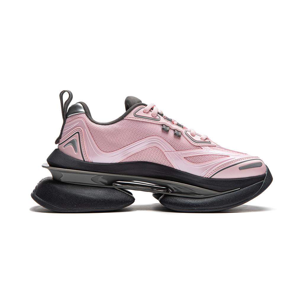 New LiNing Project* Ethereal Space Cushioning Wear-Resistant Low-Top Casual Shoes Women's Profit Pink AGCU260-5